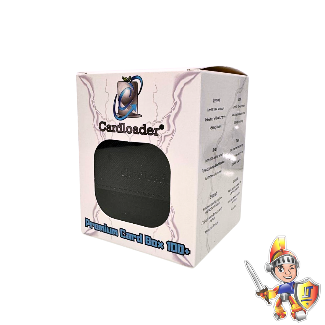 Cardloader® Premium Deck Box Black | Holds 100+ Sleeved Cards