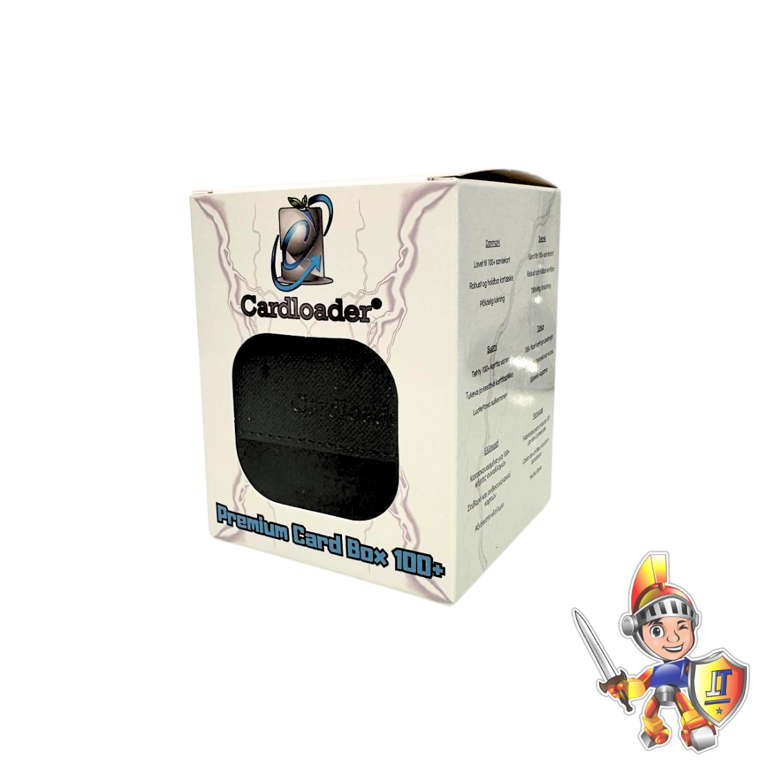 Cardloader® Premium Deck Box Black | Holds 100+ Sleeved Cards