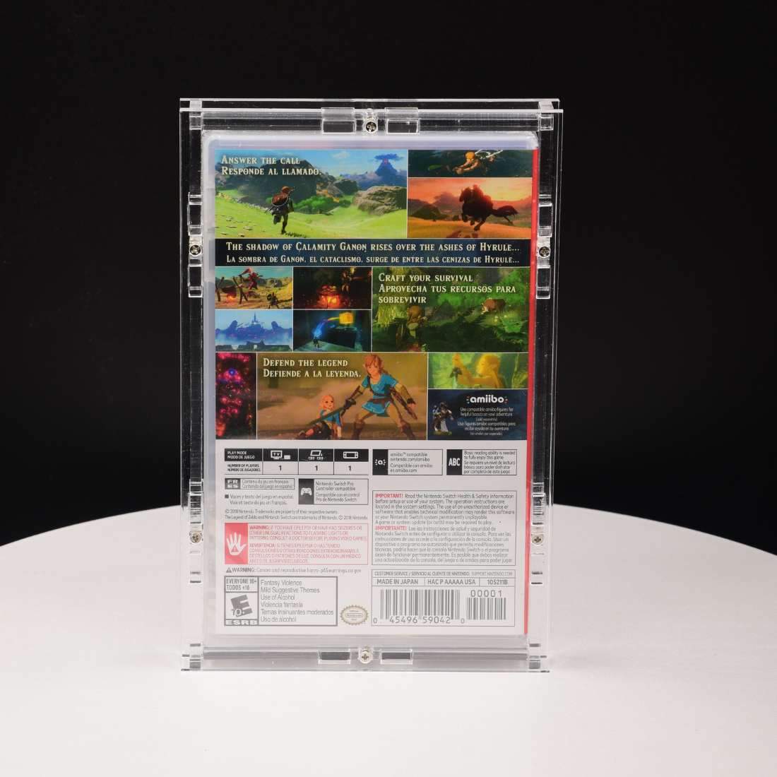 Cardloader® Acrylic Display Case for Nintendo Switch™ & Switch™ 2 Games with UV Protection