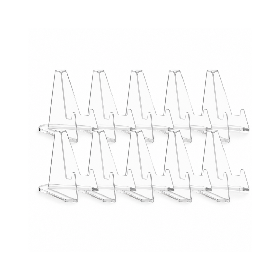 Cardloader clear acrylic display stand 10 pack bundle for magnetic holders and toploaders