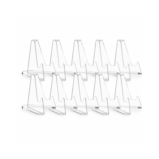 Cardloader clear acrylic display stand 10 pack bundle for magnetic holders and toploaders