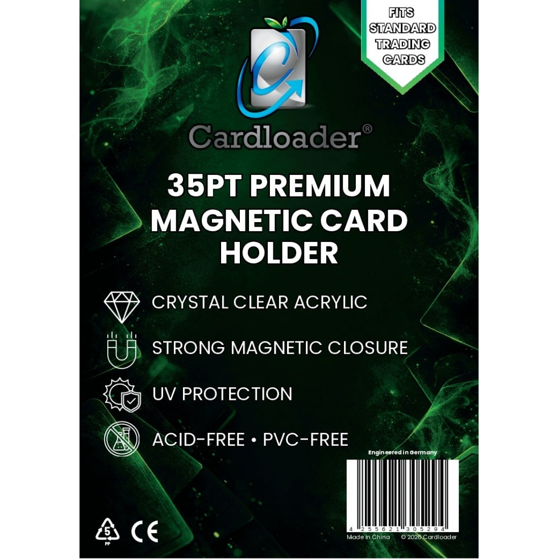 Cardloader® Premium Magnetic Card Holder 35PT Clear | 1 Holder