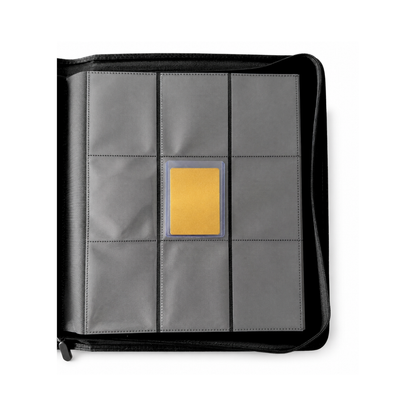 Cardloader Toploader Album with zipper for 216 cards in toploaders with card in toploader