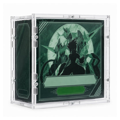 Yu-Gi-Oh! booster display inside a Cardloader UV acrylic display case